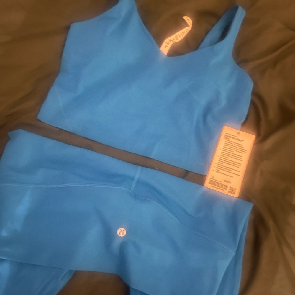Lululemon align set poolside blue